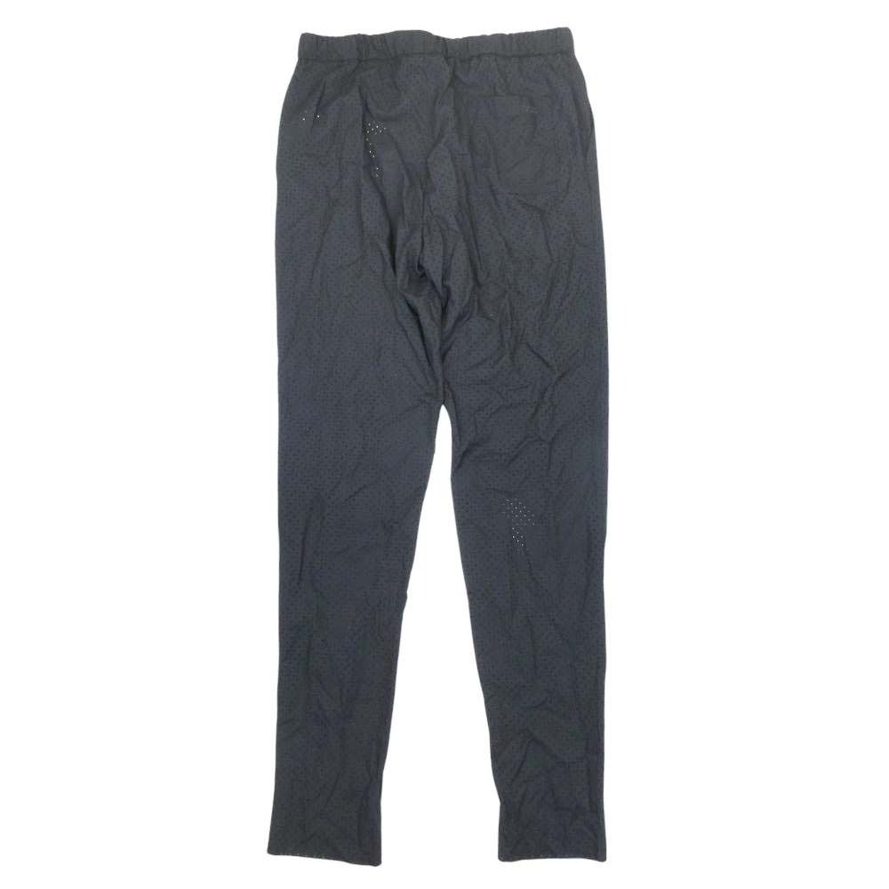 Fendi Perforated Dot Tapered Easy Pants Center Seam Trousers Wool 50 Black — view 2