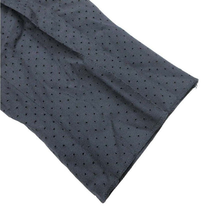 Fendi Perforated Dot Tapered Easy Pants Center Seam Trousers Wool 50 Black — view 5