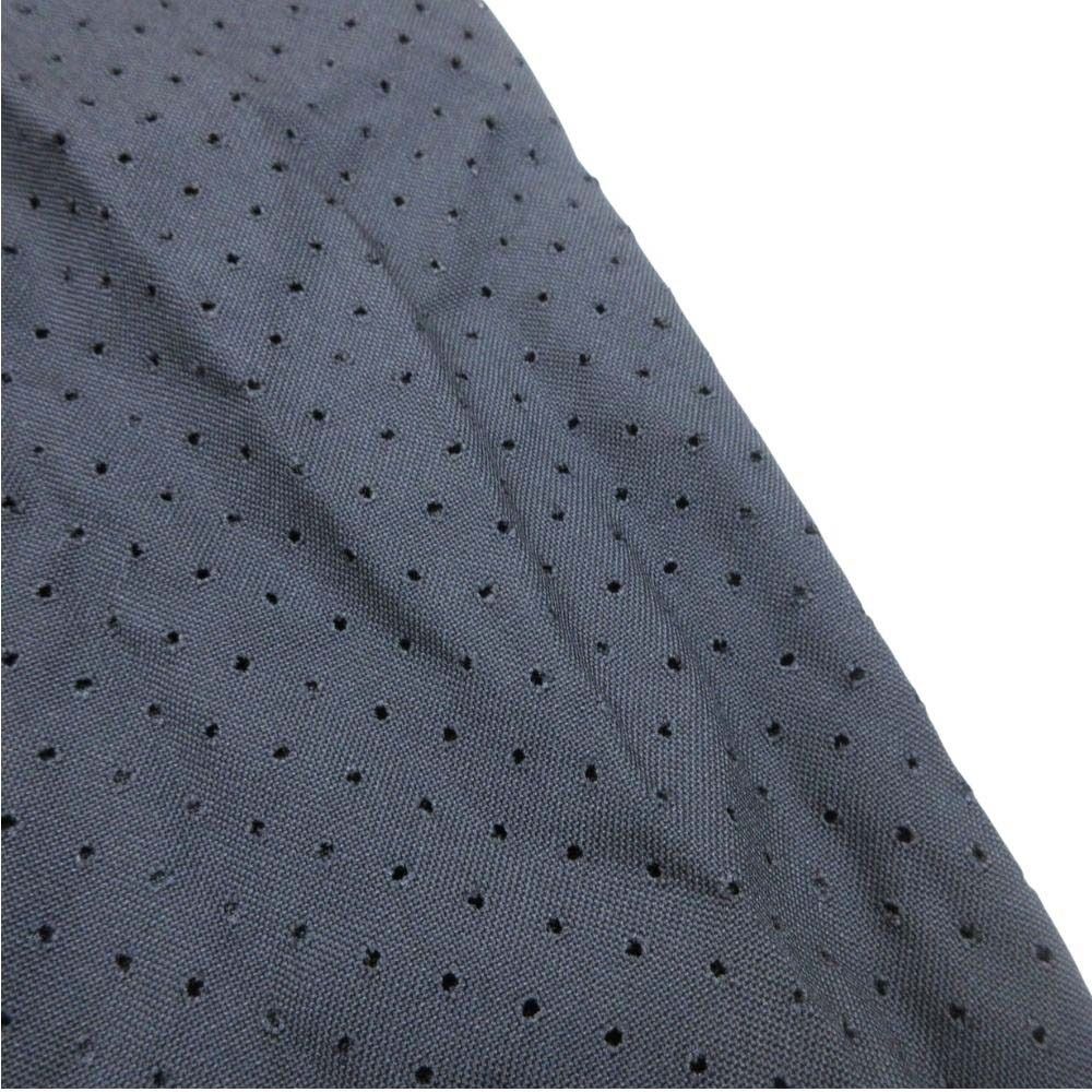 Fendi Perforated Dot Tapered Easy Pants Center Seam Trousers Wool 50 Black — view 4