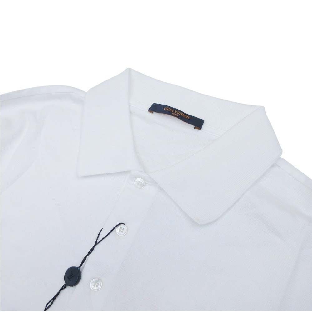 Louis Vuitton LV Logo One Point Embroidery Long Sleeve Polo Shirt Pique Fabric — view 3