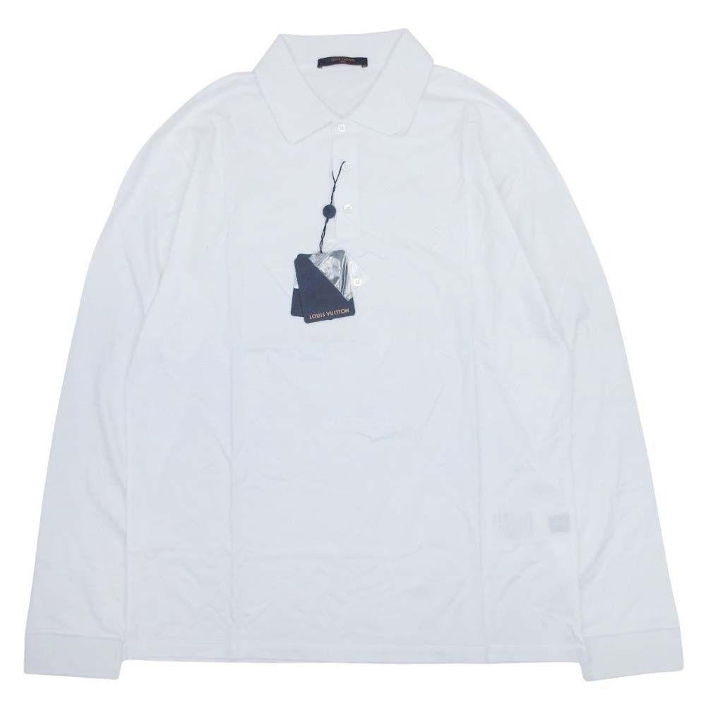Louis Vuitton LV Logo One Point Embroidery Long Sleeve Polo Shirt Pique Fabric