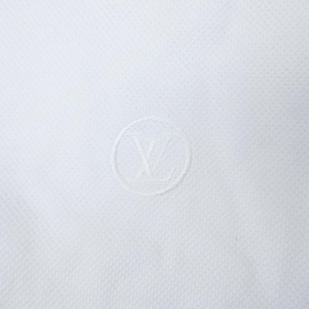 Louis Vuitton LV Logo One Point Embroidery Long Sleeve Polo Shirt Pique Fabric — view 5