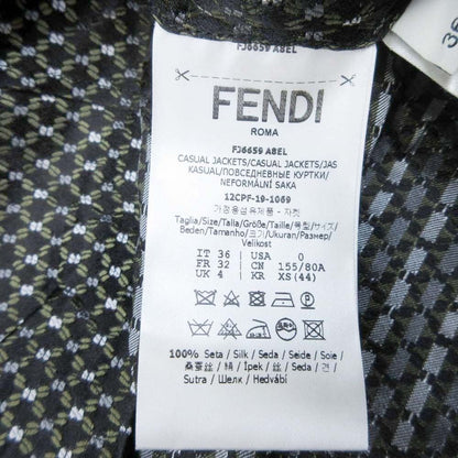 Fendi Silk Jacquard Shirt Jacket Gradient — view 8