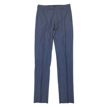 Dior Wool Mohair Trousers No Tuck Tapered Pants 46c Navy