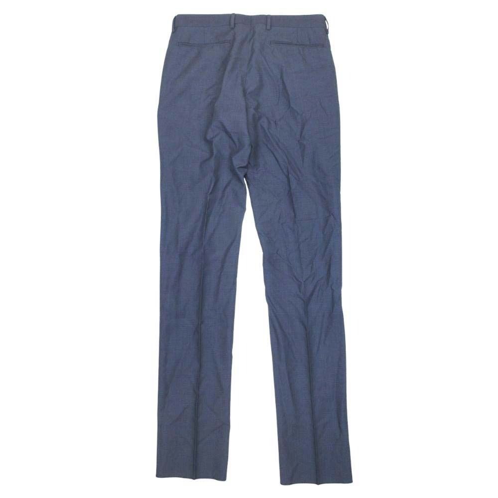 Dior Wool Mohair Trousers No Tuck Tapered Pants 46c Navy — view 2