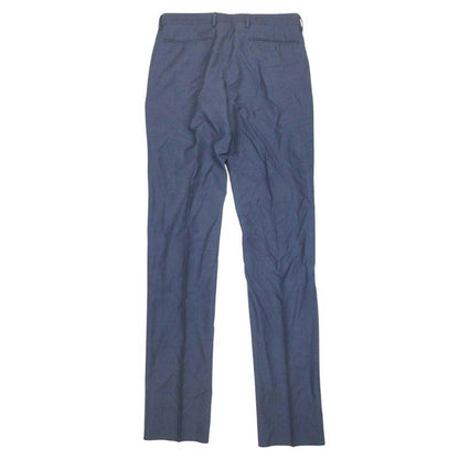 Dior Wool Mohair Trousers No Tuck Tapered Pants 46c Navy — view 2