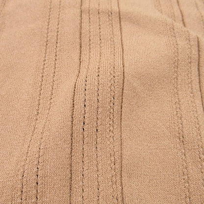 Louis Vuitton Ruffle Long Sleeve Knit Top L Brown Sweater — view 6