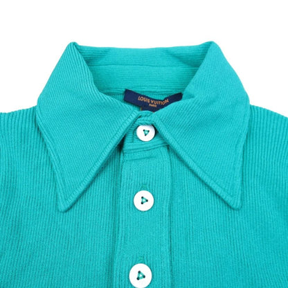 Louis Vuitton Rib Knit Sweater Polo Shirt Long Sleeve Logo Pullover Top XS — view 3