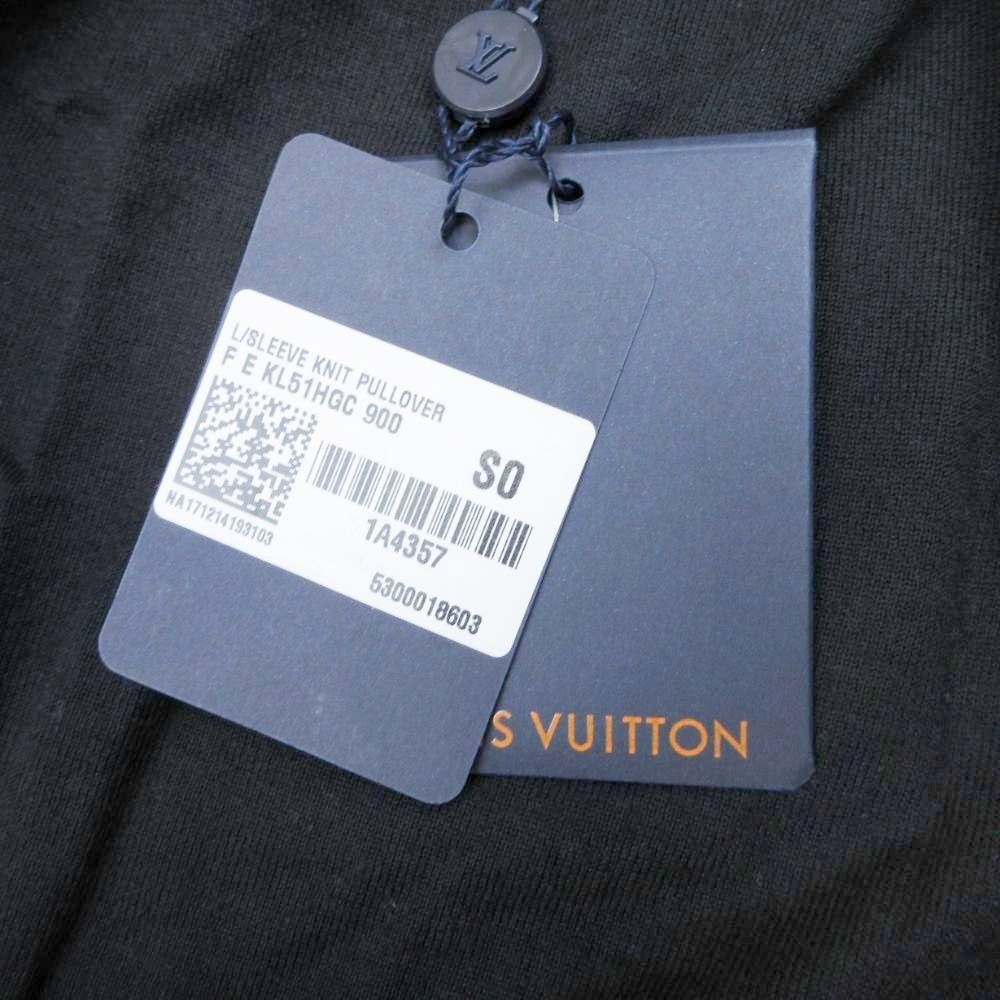 Louis Vuitton LV Logo Sheer Knit Cashmere Long Sleeve Top Lightweight Top S — view 8