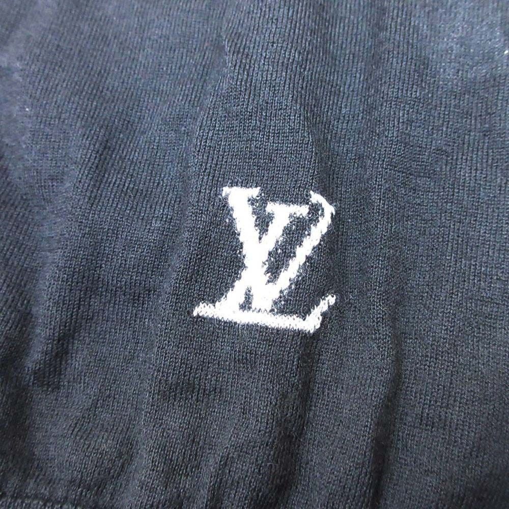 Louis Vuitton LV Logo Sheer Knit Cashmere Long Sleeve Top Lightweight Top S — view 5
