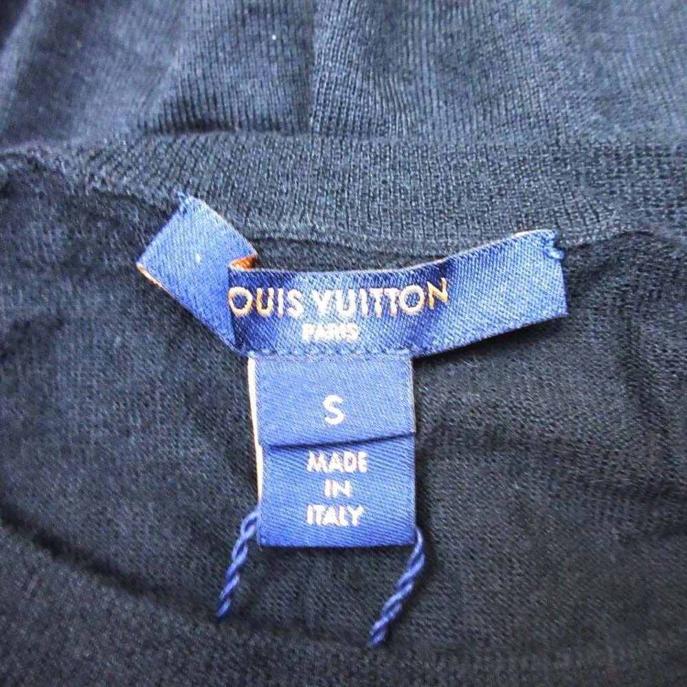 Louis Vuitton LV Logo Sheer Knit Cashmere Long Sleeve Top Lightweight Top S — view 6