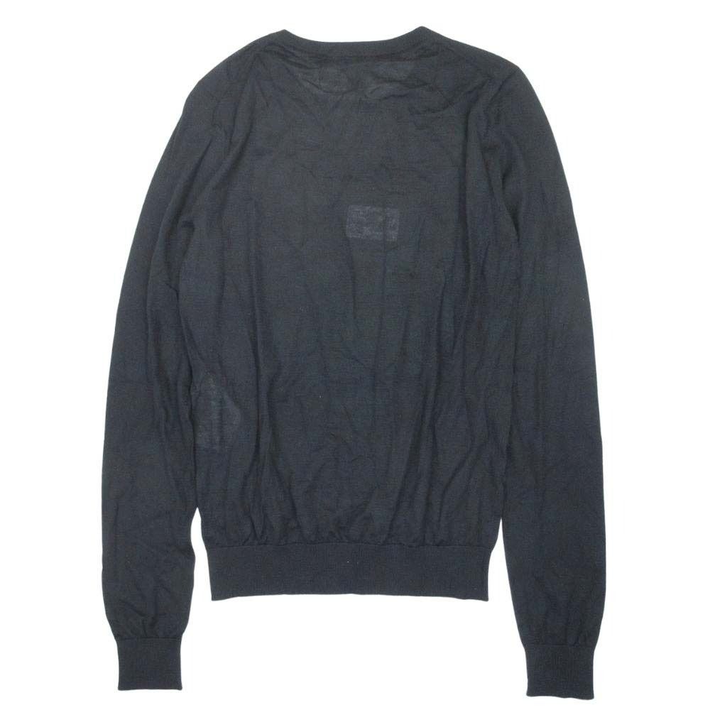 Louis Vuitton LV Logo Sheer Knit Cashmere Long Sleeve Top Lightweight Top S — view 2