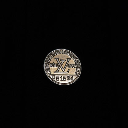 Louis Vuitton Boxy Jacket Collarless LV Logo Gold Button Lambskin Switch Belt — view 4