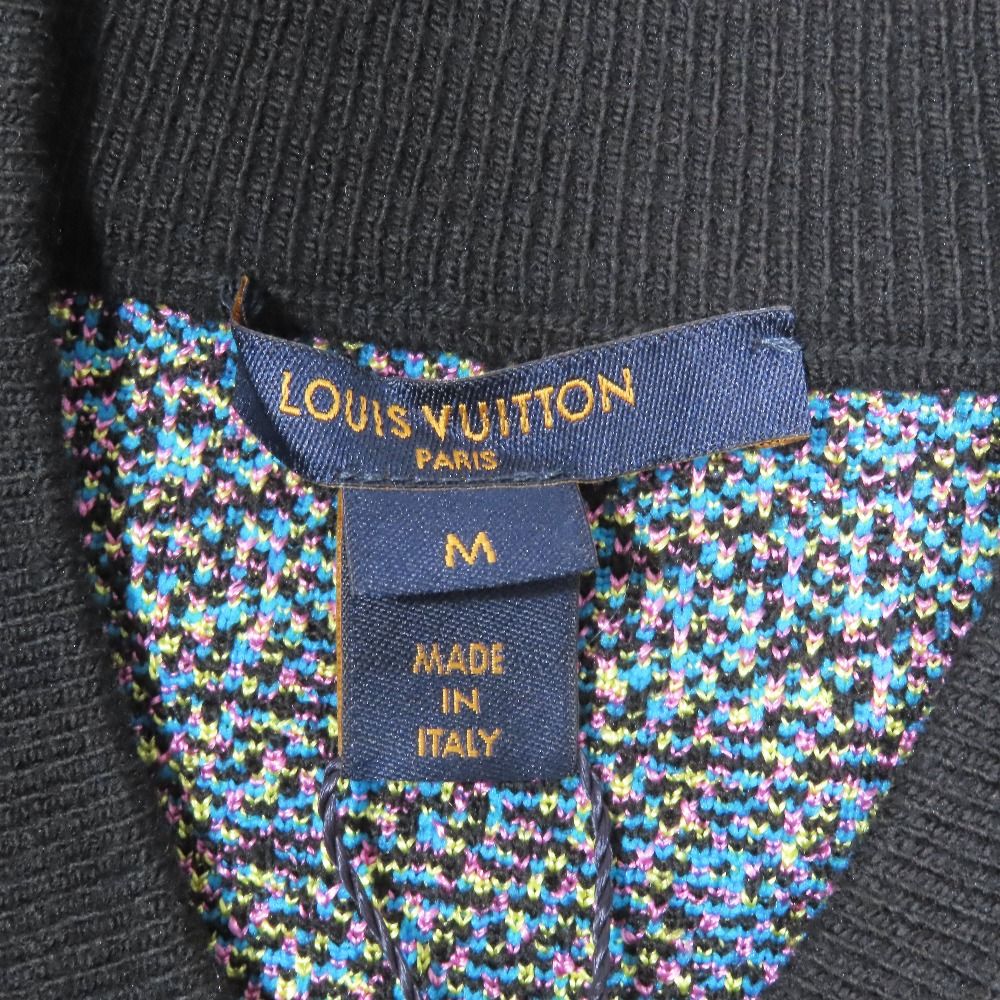 Louis Vuitton Monogram Jacquard Zip Up Jacket Silk Blend All Pattern M Blue — view 5