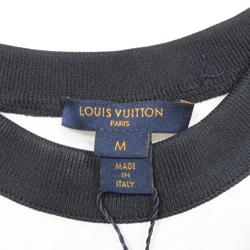 Louis Vuitton Sweatshirt Long Sleeve Overdyed Monogram Quilted Contrast M White — view 5
