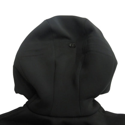 Prada Sports Technical Sleeveless Hoodie Vest Rubber Logo S Black — view 5