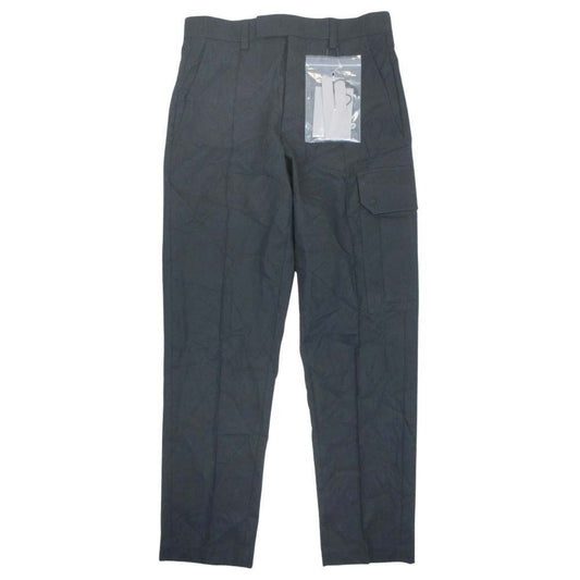 Dior Side Pocket Cargo Pants Trousers Center Seam Tapered 44 Black