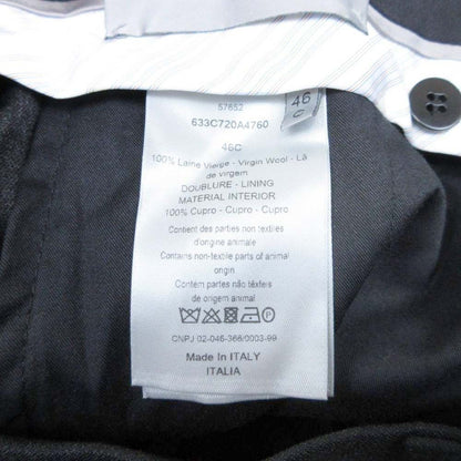 Dior Notak Trousers Summer Wool Tapered Pants 46c Charcoal Dark Gray — view 6
