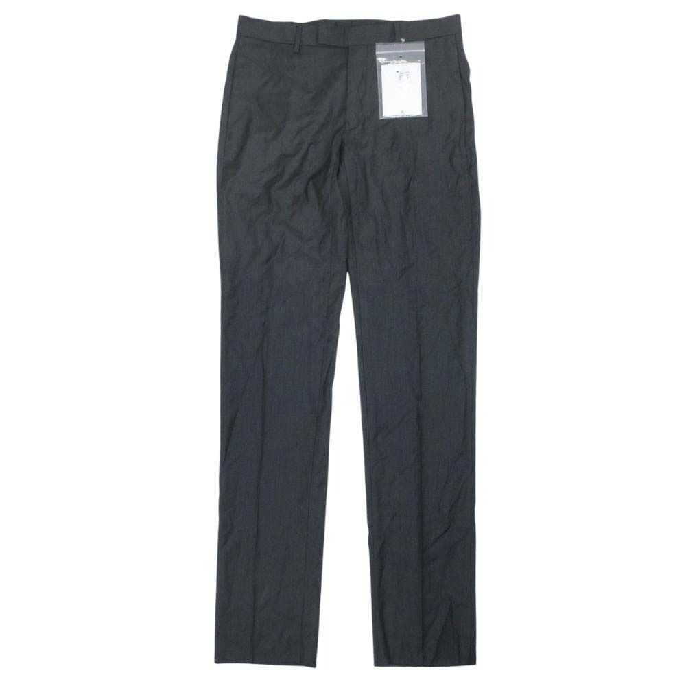 Dior Notak Trousers Summer Wool Tapered Pants 46c Charcoal Dark Gray