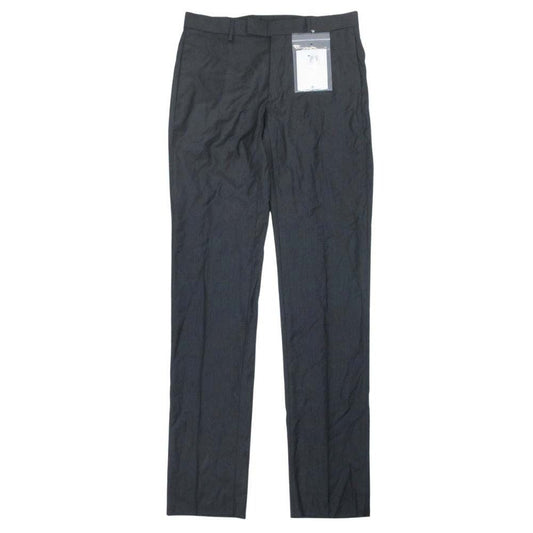 Dior Notak Trousers Summer Wool Tapered Pants 46c Charcoal Dark Gray