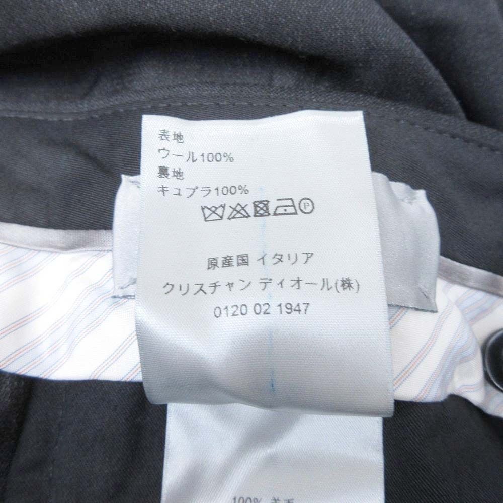 Dior Notak Trousers Summer Wool Tapered Pants 46c Charcoal Dark Gray — view 7