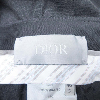 Dior Notak Trousers Summer Wool Tapered Pants 46c Charcoal Dark Gray — view 5