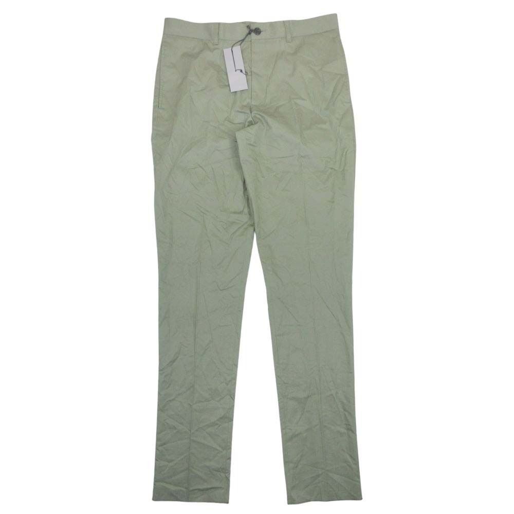 Dior CD Icon CD Logo Embroidery No Tuck Trousers Cotton Twill Tapered Pants 48