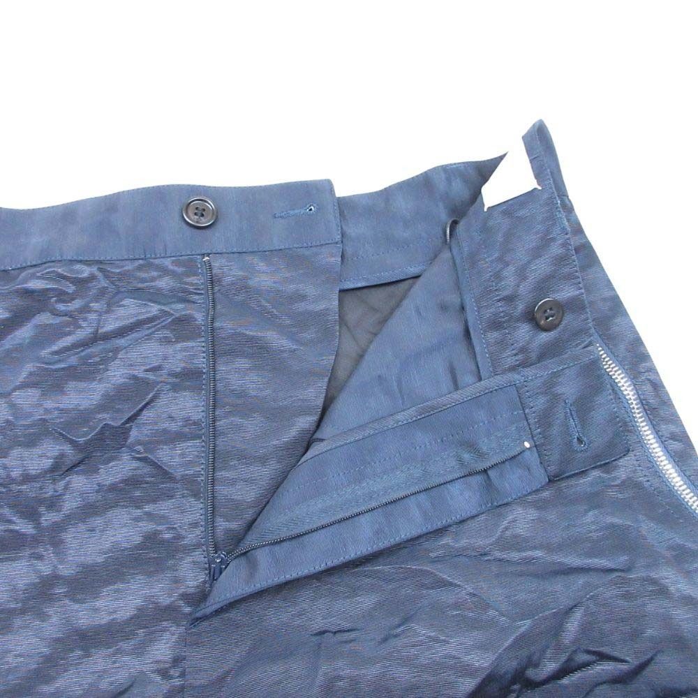 Dior Polysatin Zip Cargo Pants Work Tapered Silhouette Gloss 46 Navy — view 5