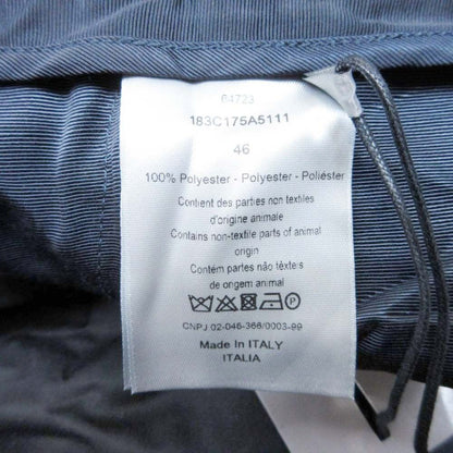 Dior Polysatin Zip Cargo Pants Work Tapered Silhouette Gloss 46 Navy — view 9