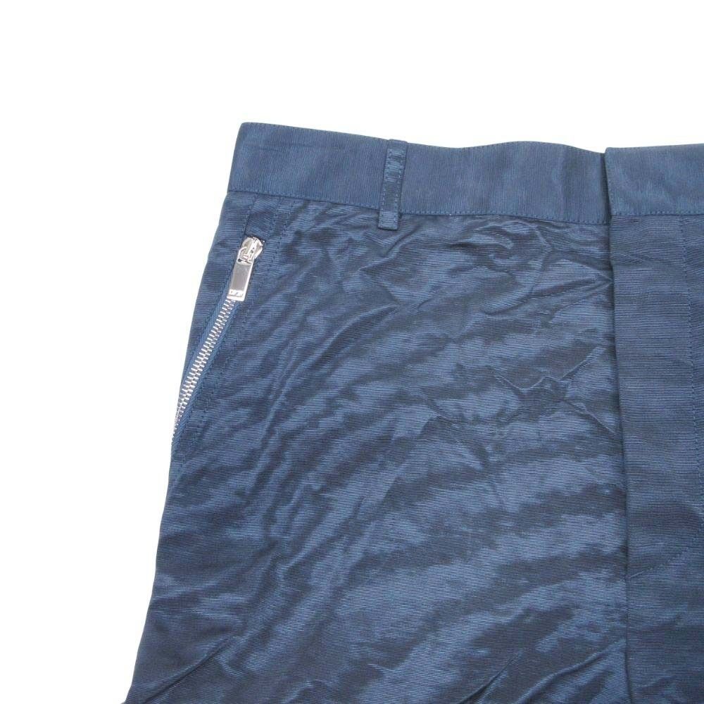 Dior Polysatin Zip Cargo Pants Work Tapered Silhouette Gloss 46 Navy — view 4