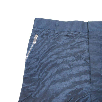 Dior Polysatin Zip Cargo Pants Work Tapered Silhouette Gloss 46 Navy — view 4