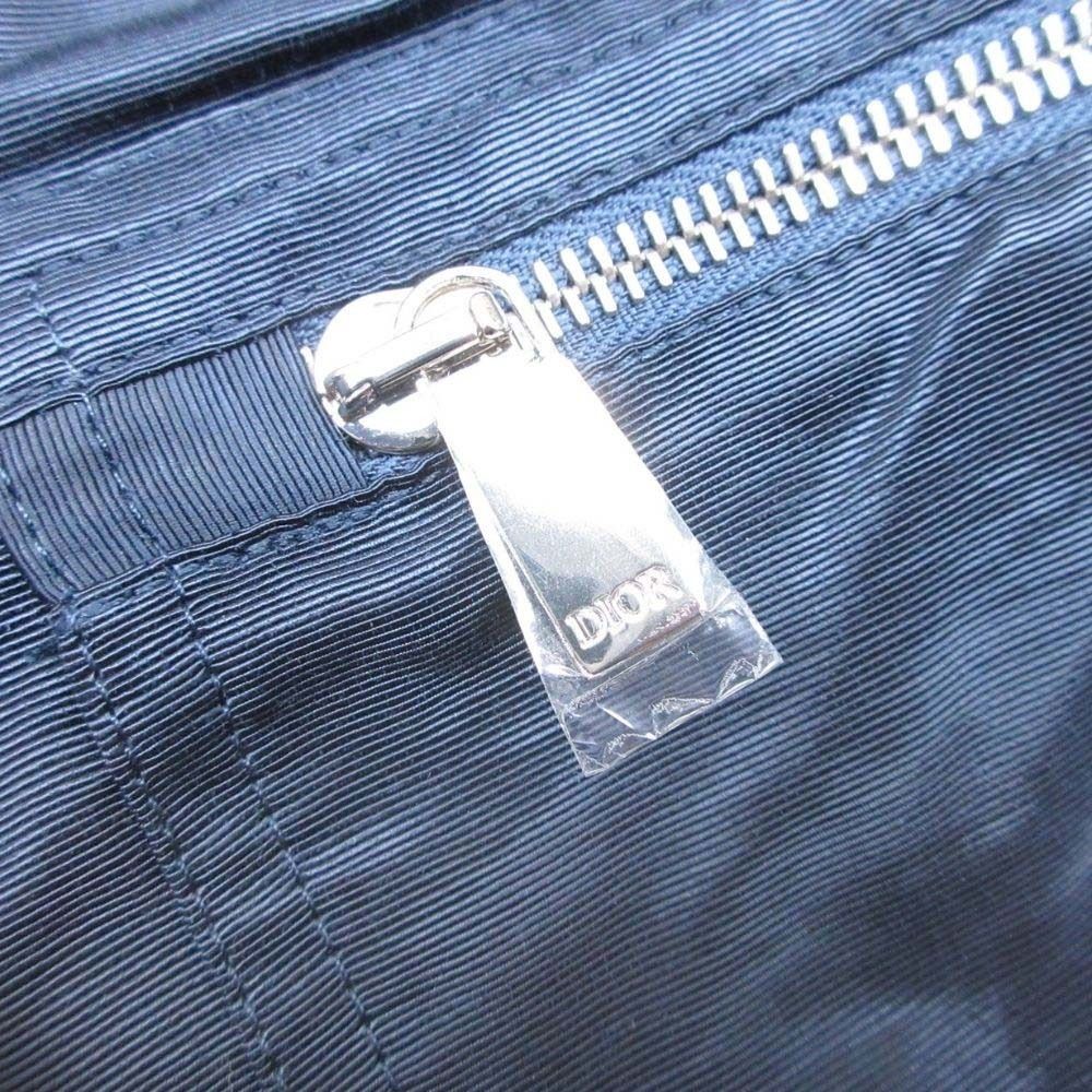 Dior Polysatin Zip Cargo Pants Work Tapered Silhouette Gloss 46 Navy — view 7