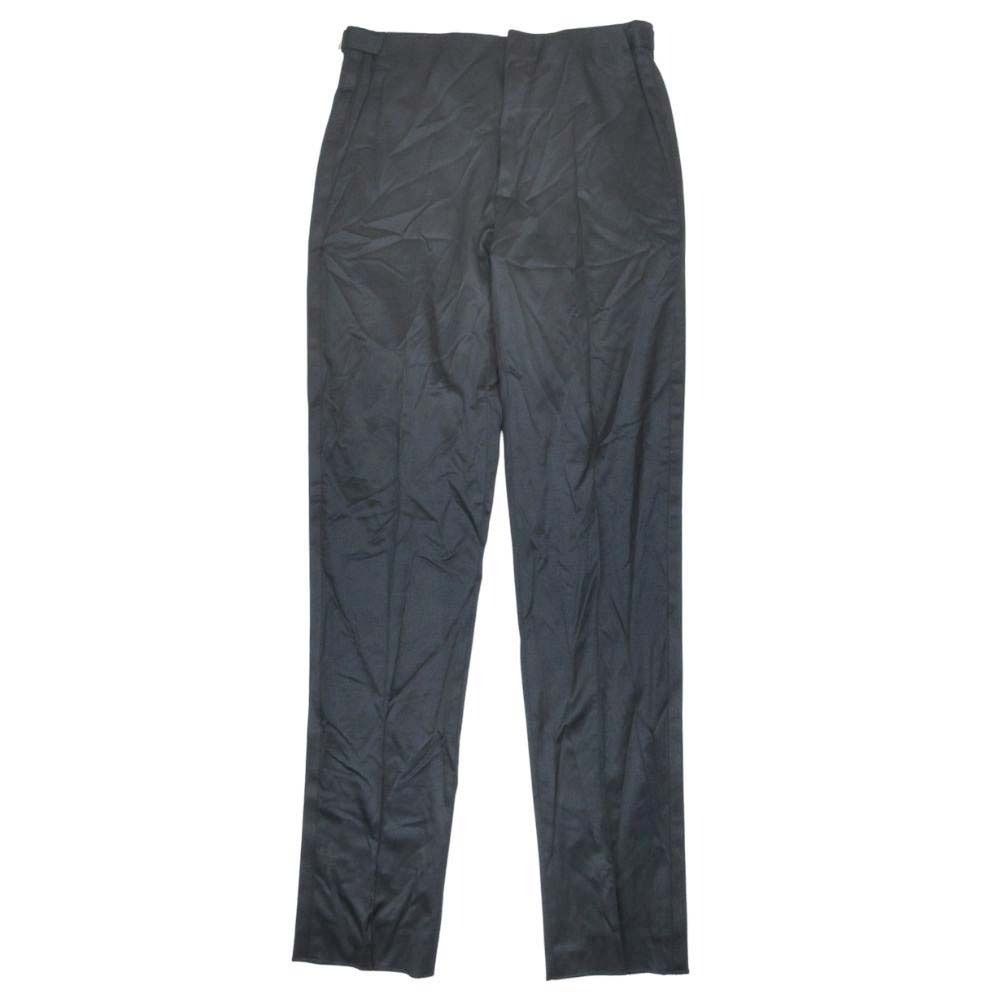 Dior Side Line Trousers No Tuck Pants Silk Blend Ajar Star 48c Black