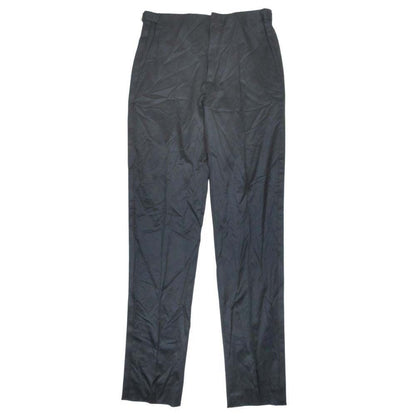 Dior Side Line Trousers No Tuck Pants Silk Blend Ajar Star 48c Black