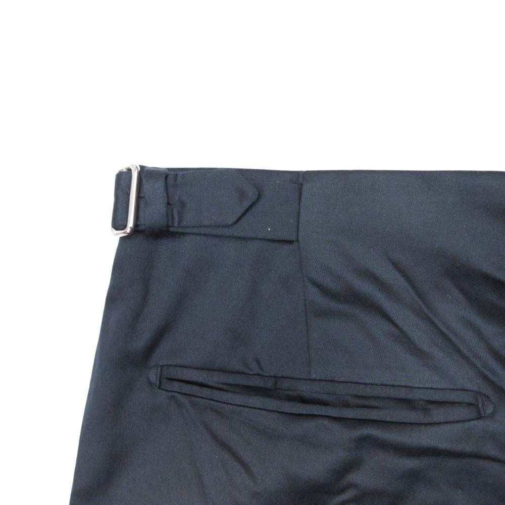Dior Side Line Trousers No Tuck Pants Silk Blend Ajar Star 48c Black — view 5
