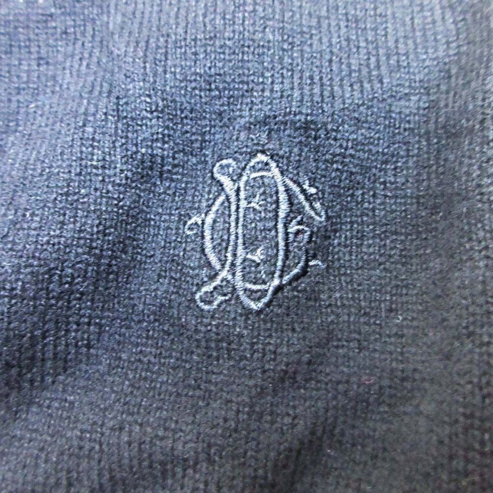 Dior Cashmere Knit Logo One Point High Gauge Sweater Top Pullover XL Black — view 3
