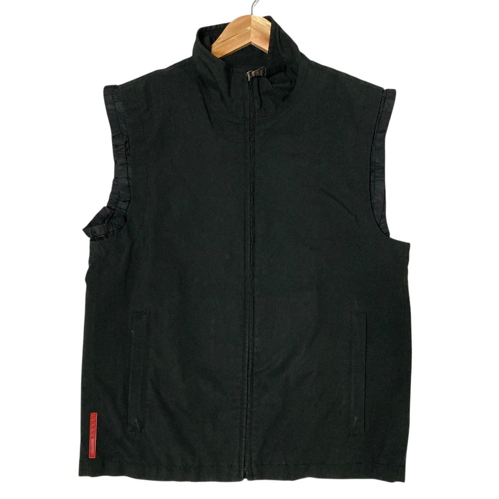 Prada Sport Zip Up Nylon Vest 50 Black