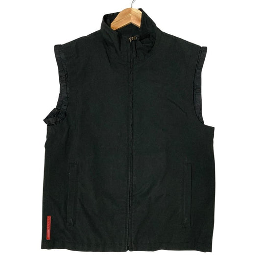 Prada Sport Zip Up Nylon Vest 50 Black