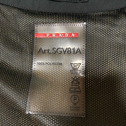 Prada Sport Zip Up Nylon Vest 50 Black — view 6