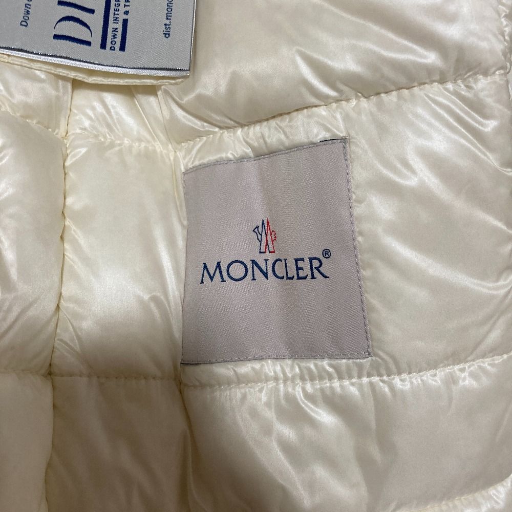 Moncler Veulettes Tweed Contrast Down Coat 1 White — view 8