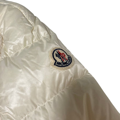 Moncler Veulettes Tweed Contrast Down Coat 1 White — view 4
