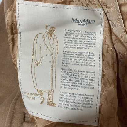 Max Mara Maxmara Madame Icon Coat 40 Camel Beige — view 6