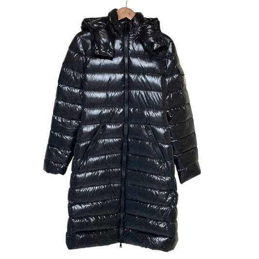 Moncler Moka Nylon Hooded Down Coat 00 Black