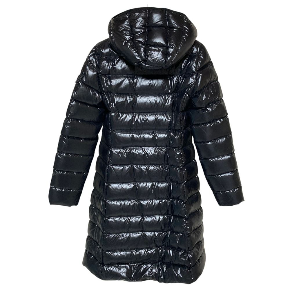 Moncler Moka Nylon Hooded Down Coat 00 Black — view 2
