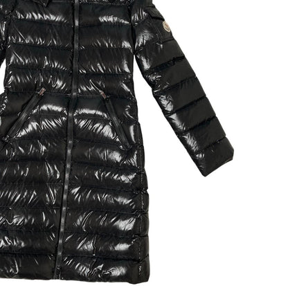 Moncler Moka Nylon Hooded Down Coat 00 Black — view 3