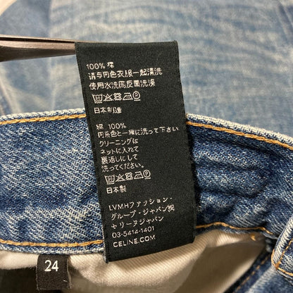 Celine Margaret Denim Pants Jeans 24 Indigo — view 7