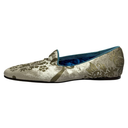 Gucci Belted Flat Slip on Gold — view 6