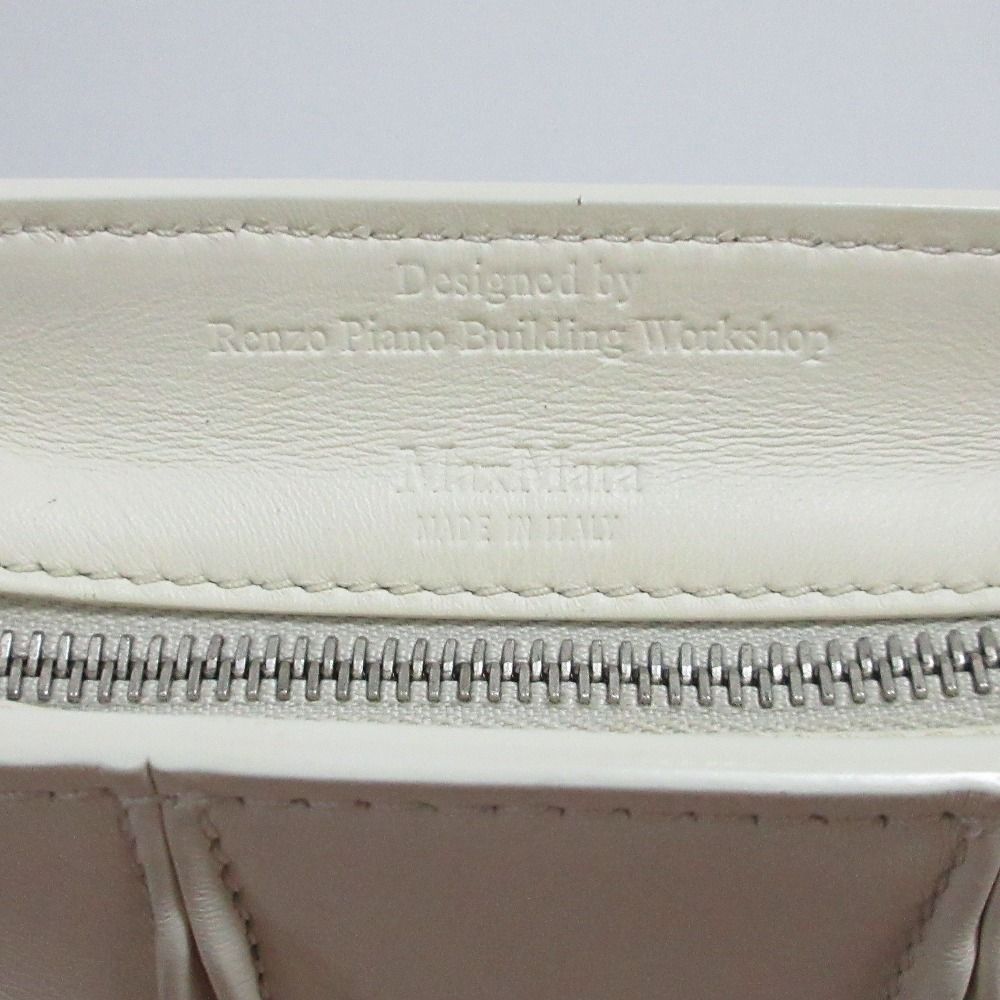 Max Mara Whitney Nano Leather Shoulder Bag Ivory — view 8