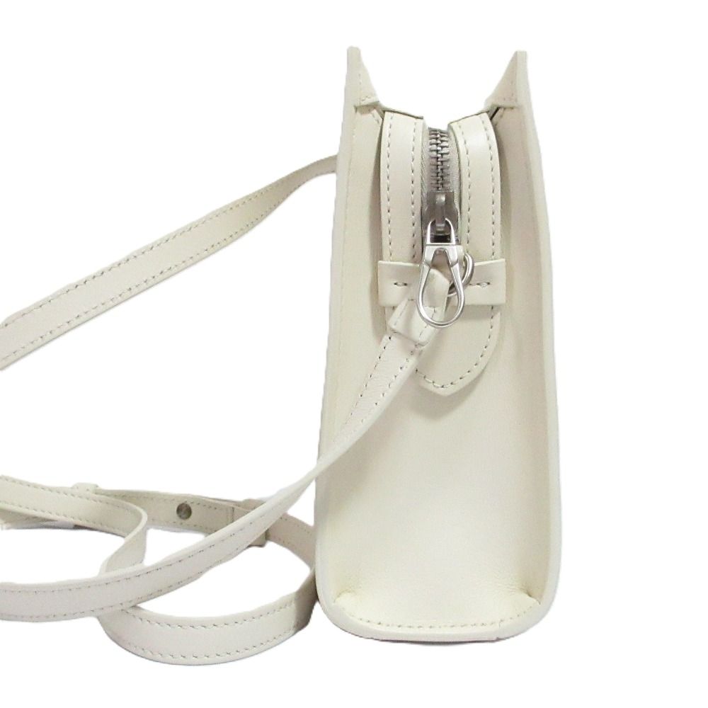 Max Mara Whitney Nano Leather Shoulder Bag Ivory — view 3