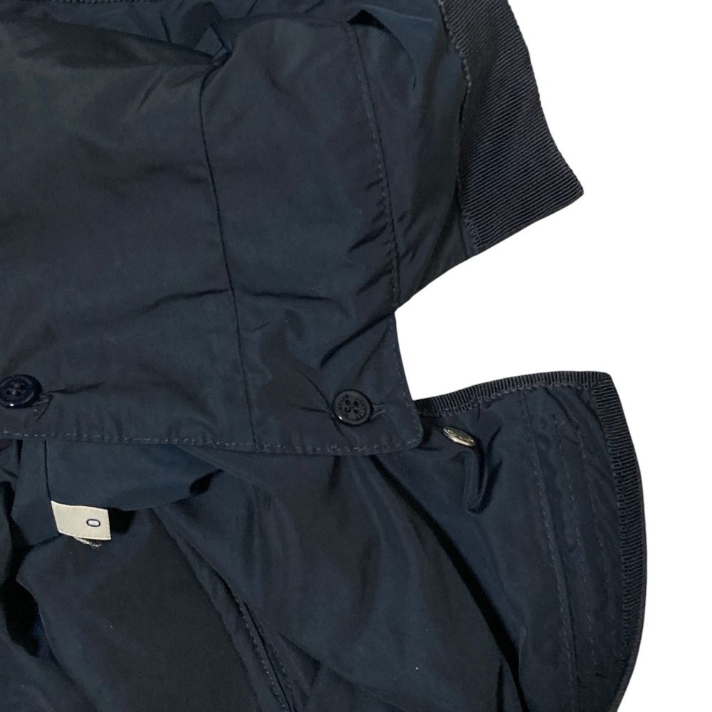 Moncler Argeline Nylon Hooded Coat 0 Navy — view 8